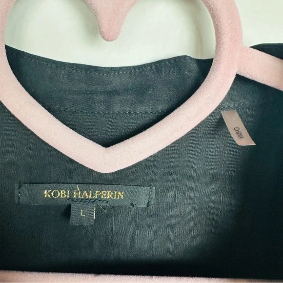 Kobi Halperin Black Starr Snap-Front Military Utility Shirt Jacket Size Large - Picture 7 of 11